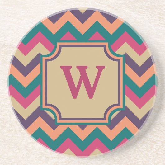 熱帯ジグザグサンドストーンコースター コースター (正面)