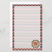 熱帯ジグザグ文房具 便箋 (正面/裏面)