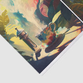 熱帯ジャワ州パラダイスのモーニングコーヒー 薄葉紙 (詳細)