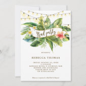 熱帯ジャングルの卒業パーティーの招待 招待状 (正面)