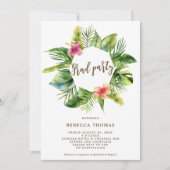 熱帯ジャングルの卒業パーティーの招待 招待状 (正面)