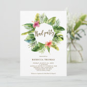 熱帯ジャングルの卒業パーティーの招待 招待状 (スタンド正面)