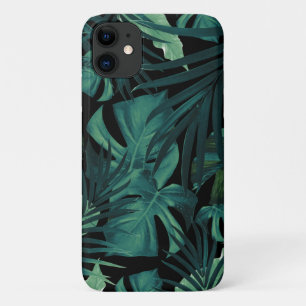 熱帯ジャングルの夜の葉パターン#1 #tropical iPhone 11 ケース