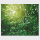 熱帯ジャングルの日に照らされた木の林冠  ラッピングペーパー (フラット)