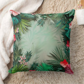 熱帯ジャングルの背景 クッション (ブランケット)