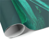 熱帯ジャングルの葉，暗緑色の葉の自然バック ラッピングペーパー (ロールコーナー)