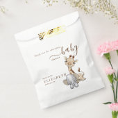 熱帯ジャングルの赤ちゃんシャワー フェイバーバッグ (封をした状態)