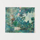 熱帯ジャングルの野絵画生生物 タペストリー (正面(横))