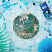 熱帯ジャングルの野絵画生生物 ペーパープレート (パーティー)