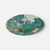 熱帯ジャングルの野絵画生生物 ペーパープレート (アングル)