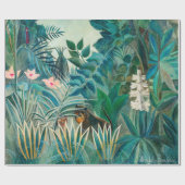熱帯ジャングルの野絵画生生物 ラッピングペーパー (フラット)