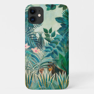 熱帯ジャングルの野絵画生生物 iPhone 11 ケース