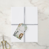 熱帯ジャングルサファリアニマルグリーン離れパーティー ギフトタグ (より糸付き)