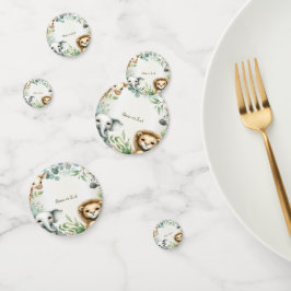 熱帯ジャングルサファリアニマルグリーン離れパーティー コンフェッティ