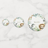 熱帯ジャングルサファリアニマルグリーン離れパーティー コンフェッティ (正面)