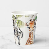 熱帯ジャングルサファリアニマルグリーン離れパーティー 紙コップ (右)