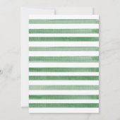 熱帯ジャングルサファリ動物のベビーシャワー 招待状 (裏面)