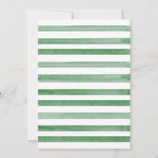 熱帯ジャングルサファリ動物のベビーシャワー 招待状 (裏面)