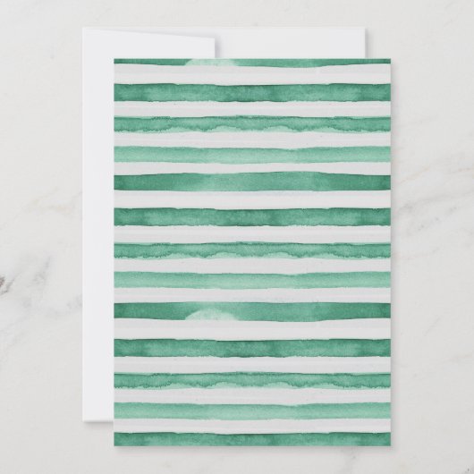 熱帯ジャングルサファリ動物のベビーシャワー 招待状 (裏面)