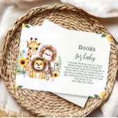 熱帯ジャングルサファリ動物の本ベビー エンクロージャーカード