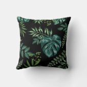 熱帯ジャングルサファリ動物の男の子の子供部屋の装飾 クッション (裏面)