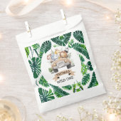 熱帯ジャングルサファリ動物パーティー フェイバーバッグ (クリップ留めされた状態)