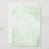 熱帯ジャングルサファリ動物ボーイベビーシャワーInv 招待状 (裏面)