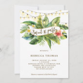 熱帯ジャングルスイート16パーティの招待状 招待状 (正面)