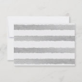 熱帯ジャングルゼブラ結婚の応答カードRSVP 出欠カード (裏面)