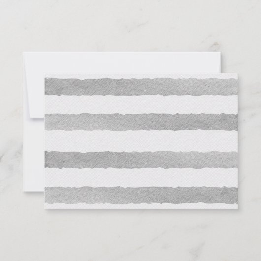 熱帯ジャングルゼブラ結婚の応答カードRSVP 出欠カード (裏面)