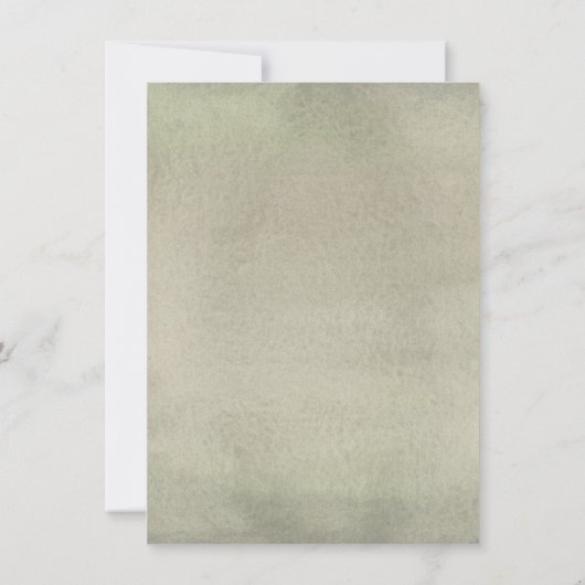 熱帯ジャングルゾウ結婚式招待状 招待状 (裏面)