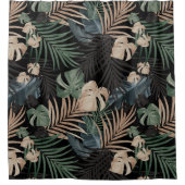 熱帯ジャングルナイト離れ13 – 繰り返し シャワーカーテン (正面)