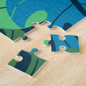 熱帯ジャングルパームシームレスパターン ジグソーパズル (側面)