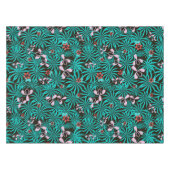 熱帯ジャングルパ葉メラン花開花c テーブルクロス (正面(横))