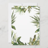 熱帯ジャングルヒョウ40歳の誕生日パーティー 招待状 (裏面)