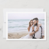 熱帯ジャングルフローラエキゾチック結婚シックの写真 サンキューカード (裏面)