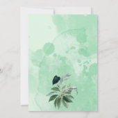 熱帯ジャングル動物サファリの少年のベビーシャワー 招待状 (裏面)