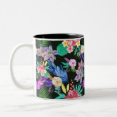 熱帯ジャングル植物 ツートーンマグカップ (左)