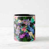 熱帯ジャングル植物 ツートーンマグカップ (中央)