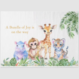 熱帯ジャングル産のベビーアニマル 薄葉紙