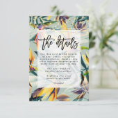 熱帯ジャングル結婚フローラ詳細情報 エンクロージャーカード (スタンド正面)