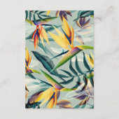 熱帯ジャングル結婚フローラ詳細情報 エンクロージャーカード (裏面)