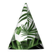 熱帯ジャングル葉ののパターン#12 (2020 Edition) パーティーハット (裏面)