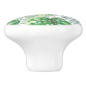 熱帯ジャングル葉のセラミックスノブ セラミックノブ (側面)