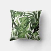 熱帯ジャングル葉のパターン#12 クッション (裏面)