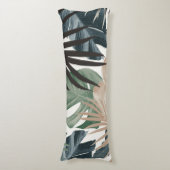 熱帯ジャングル葉のパターン#13 (紅葉) ボディピロー (正面縦)