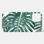 熱帯ジャングル葉のフローラ背景 Case-Mate iPhoneケース (裏面 (横))