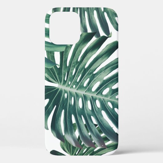 熱帯ジャングル葉のフローラ背景 Case-Mate iPhoneケース (裏面)