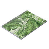 熱帯ジャングル葉のフローラ:シームレスな背景 ノートブック (左側)