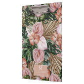 熱帯ジャングル葉の熱帯雨林の花 クリップボード (左)